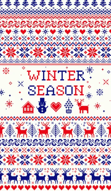 [LINE着せ替え] Winter Season -Nordic Pattern-の画像1