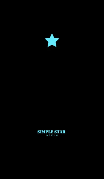 [LINE着せ替え] SIMPLE STAR -BLUE LIGHT-の画像1
