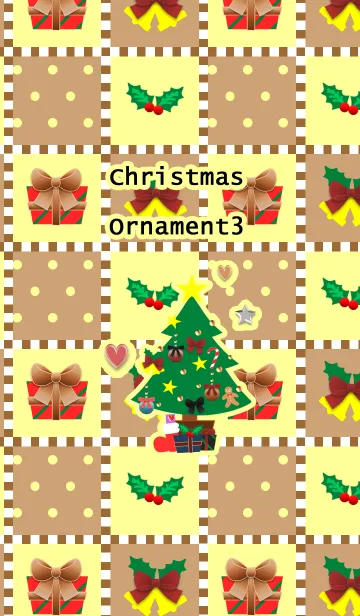[LINE着せ替え] クリスマス(オーナメント3)の画像1