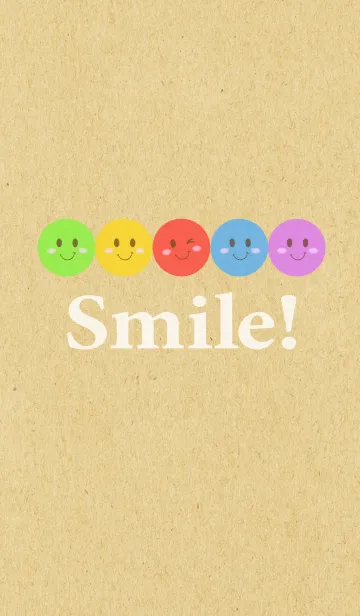 [LINE着せ替え] Kraft Smile "5 colors"の画像1