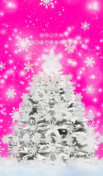 [LINE着せ替え] **White Christmas**PINKの画像1