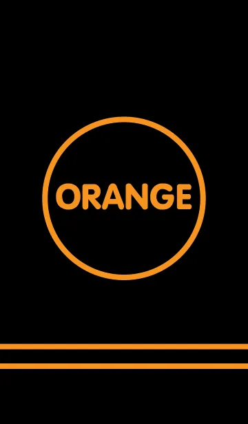 [LINE着せ替え] - Orange ＆ Black -(jp)の画像1