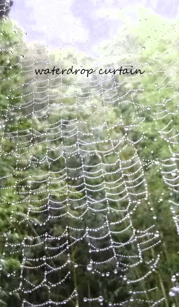 [LINE着せ替え] waterdrop curtainの画像1