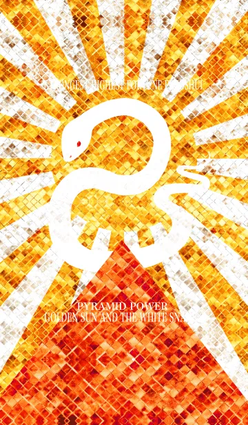 [LINE着せ替え] 最強最高金運風水 黄金の太陽と白蛇 3の画像1