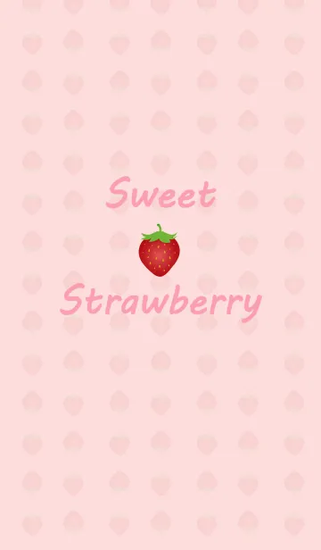 [LINE着せ替え] ピンクの甘いイチゴの画像1