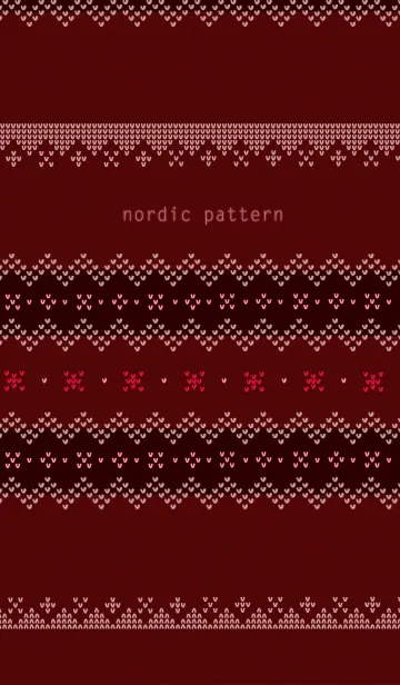 nordic pattern*bordeauxの着せ替えメイン画像