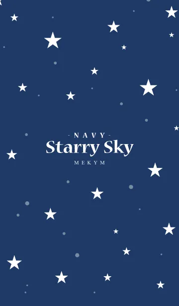 [LINE着せ替え] Starry Sky -Navy -の画像1