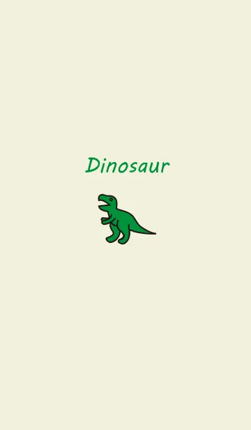 [LINE着せ替え] シンプルな古典的な緑の恐竜の画像1