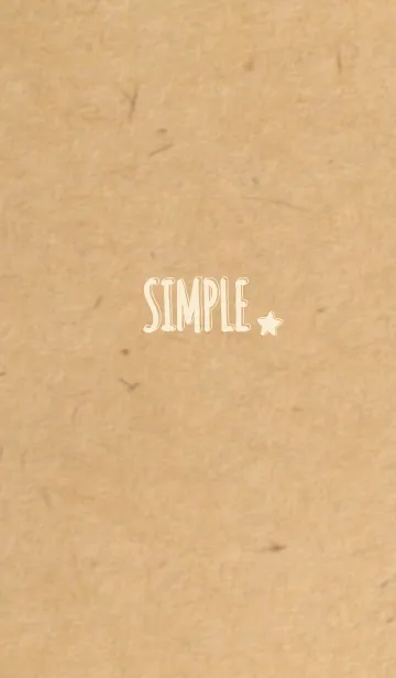 [LINE着せ替え] 手書き立体文字 クラフト紙 Ver.2の画像1