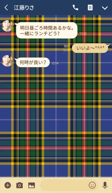 [LINE着せ替え] TARTAN CHECK COLLECTION #37の画像3