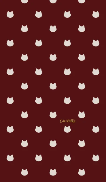Cat Polka[Bordeaux and Greige]の着せ替えメイン画像