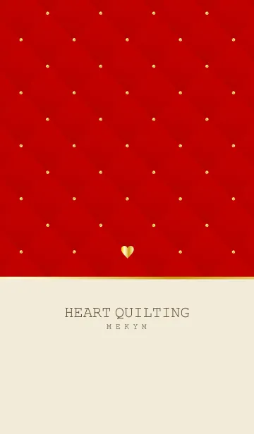 [LINE着せ替え] HEART QUILTING -RED-の画像1