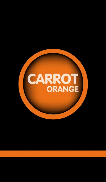 [LINE着せ替え] Carrot Orange in Black Theme(jp)の画像1