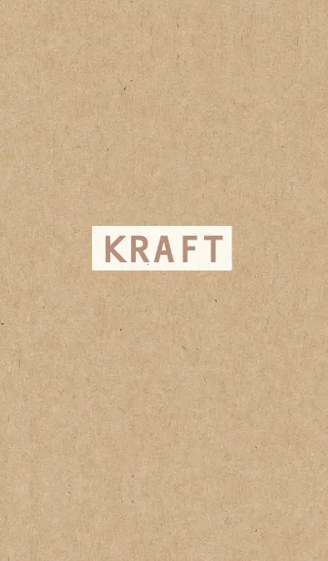 [LINE着せ替え] クラフト紙とロゴ＆星の画像1