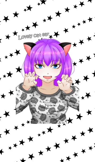 [LINE着せ替え] Lovely cat earの画像1