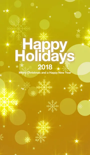[LINE着せ替え] Happy Holidays 2018 stars#02の画像1
