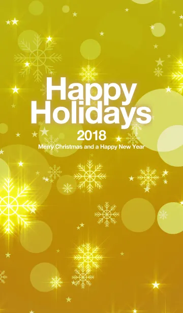 Happy Holidays 2018 stars#02の着せ替えメイン画像