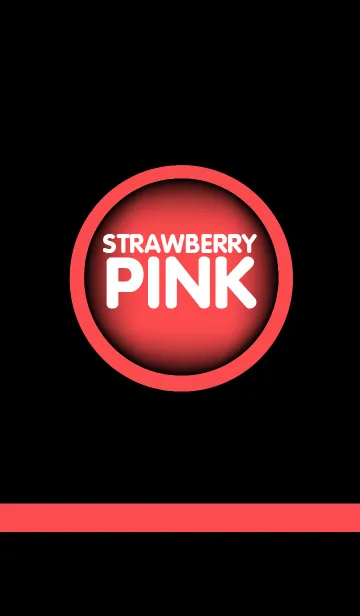 [LINE着せ替え] strawberry pink in black(jp)の画像1