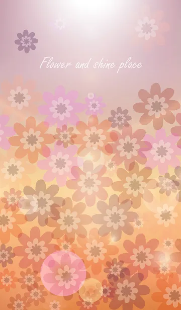 [LINE着せ替え] Flower and shine placeの画像1