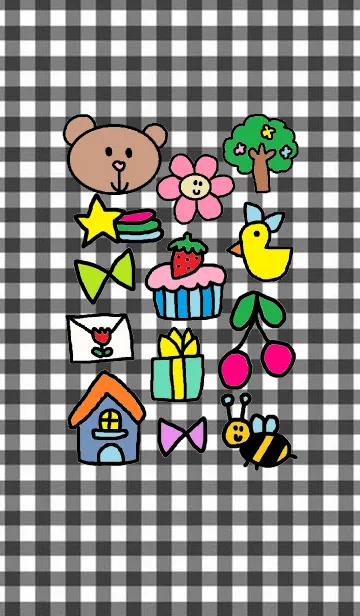 リロちゃんのきせかえ（ブラック）の着せ替えメイン画像