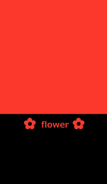 [LINE着せ替え] 赤色と花の画像1