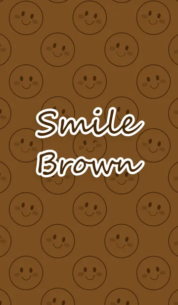 [LINE着せ替え] Smile "Brown"の画像1