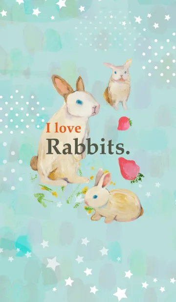 [LINE着せ替え] I love Rabbits.の画像1