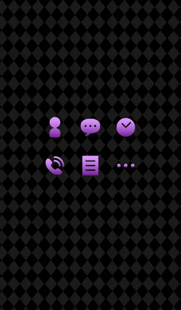 [LINE着せ替え] グラデーションアイコン(紫)の画像1
