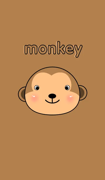 [LINE着せ替え] Cute Face Monkey theme(jp)の画像1