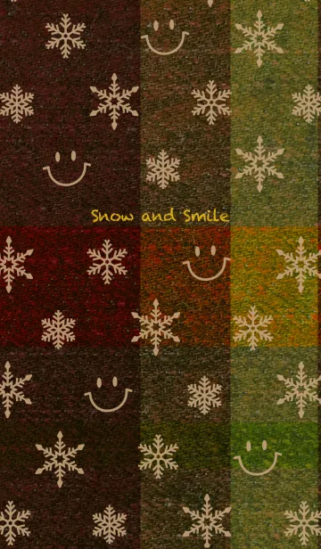 [LINE着せ替え] 冬のあったか雪スマイル模様の画像1
