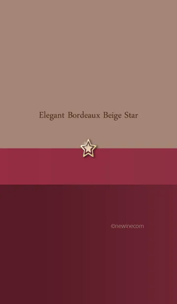 エレガント ボルドー ベージュ スターの着せ替えメイン画像