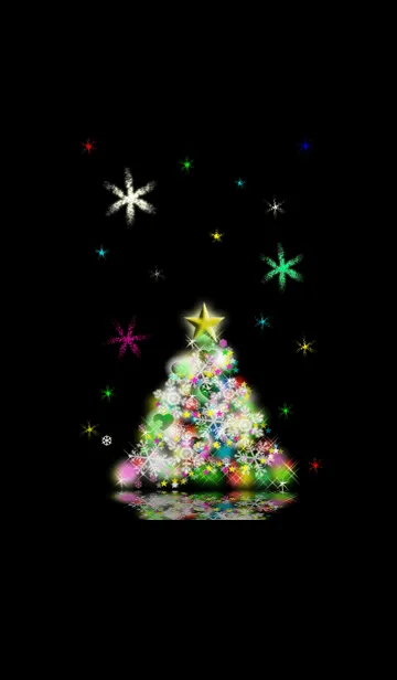 [LINE着せ替え] イルミネーションツリー14の画像1