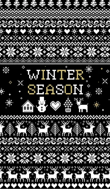 Winter Season -Nordic Pattern- Black Verの着せ替えメイン画像