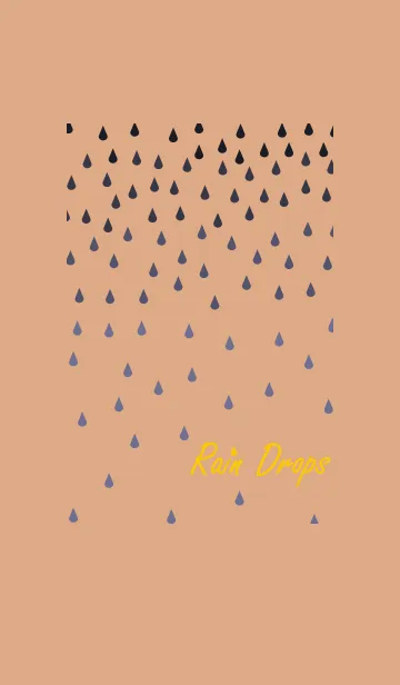 [LINE着せ替え] レイニードロップス + 紫/オレンジの画像1