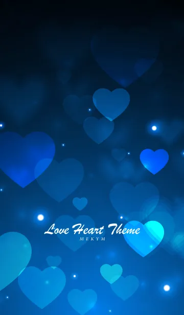 [LINE着せ替え] Love Heart Theme -BLUE-の画像1