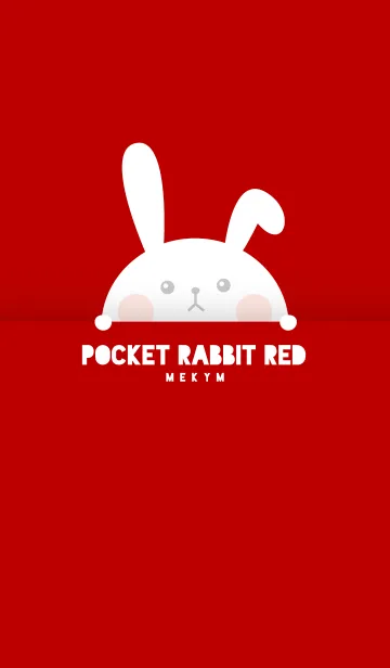 [LINE着せ替え] Pocket Rabbit -RED-の画像1