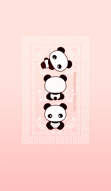 [LINE着せ替え] 桃色パンダの画像1