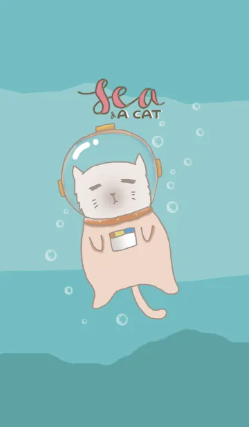 [LINE着せ替え] SEA ＆ A CATの画像1