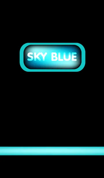[LINE着せ替え] Light Sky Blue in Black theme v2(jp)の画像1