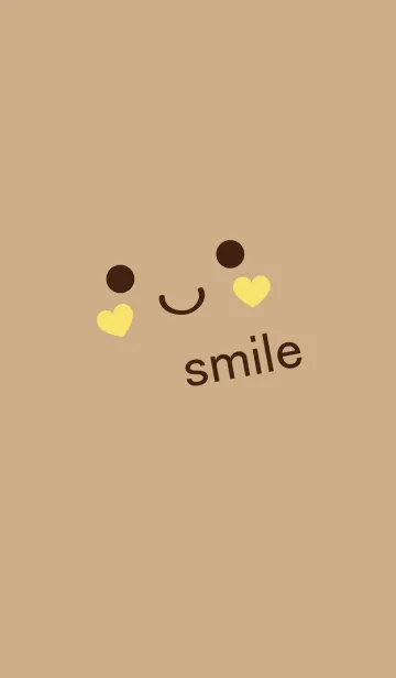 [LINE着せ替え] ミニマルコーヒークリームの笑顔の画像1