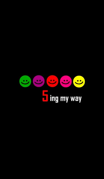 [LINE着せ替え] 5ing my way redの画像1