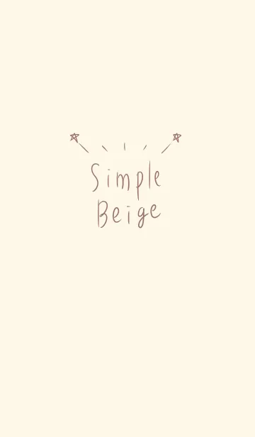 [LINE着せ替え] シンプル ベージュの画像1