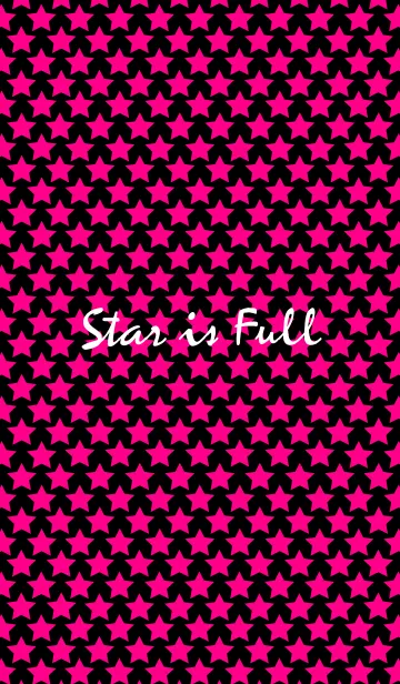 [LINE着せ替え] Star is Full -Black＆Pink-の画像1