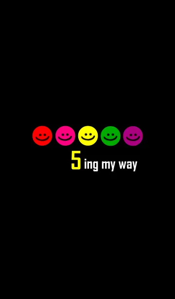 [LINE着せ替え] 5ing my way yellowの画像1
