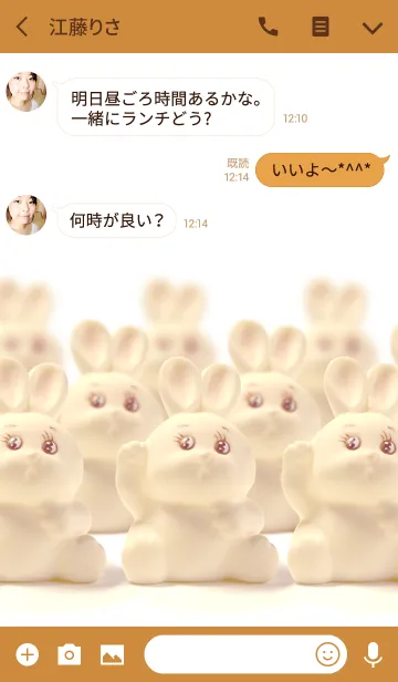 [LINE着せ替え] 招きウサギの画像3