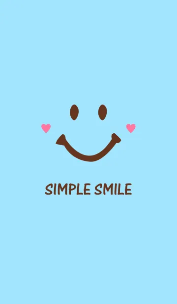[LINE着せ替え] SIMPLE SMILE. -Blue＆Brown-の画像1