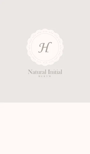 [LINE着せ替え] INITIAL -H- Naturalの画像1