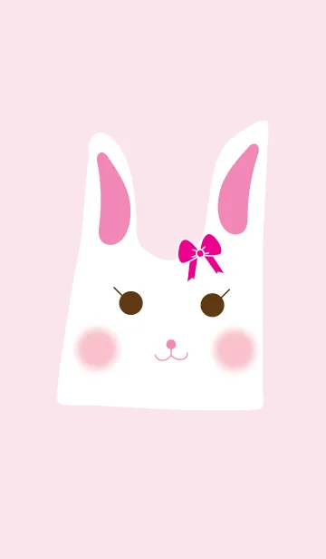 Cute rabbit theme v.2 (JP)の着せ替えメイン画像