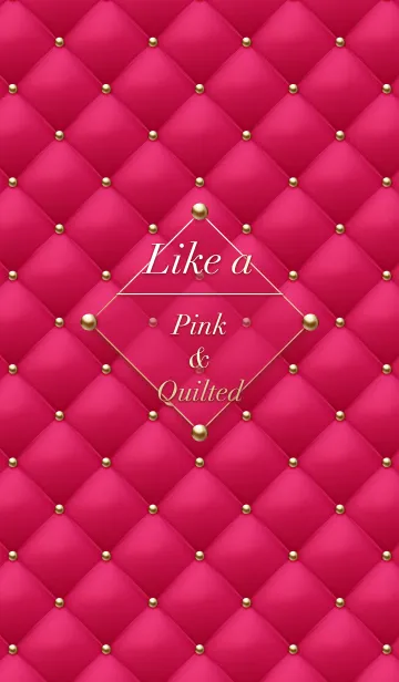 [LINE着せ替え] Like a - Pink ＆ Quilted #Bisouの画像1