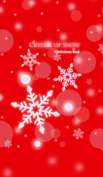 [LINE着せ替え] 雪の結晶 ～christmas redの画像1